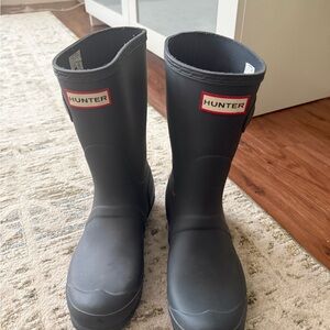 Hunter Blackish Gray Matte Rain Boots